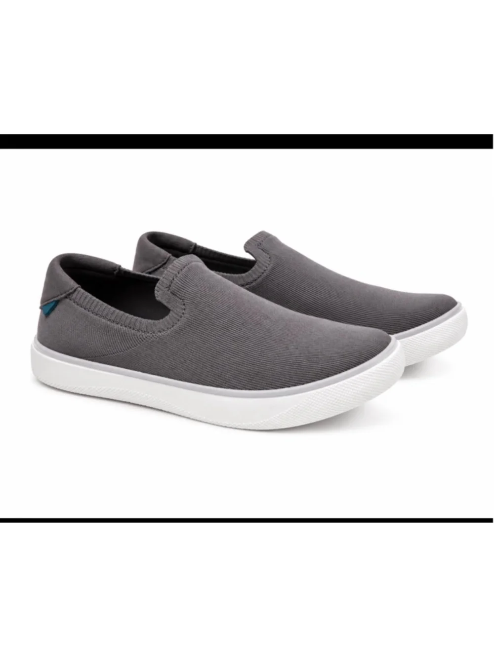 Vessi Boardwalk Slip-On Women's Gray Waterproof DymaTex Knit Sneaker Size 9